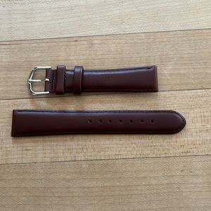DeBeer Europa brown leather watch band